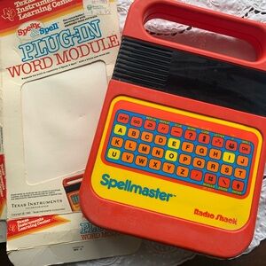 Radio Shack Spellmaster Red and Yellow